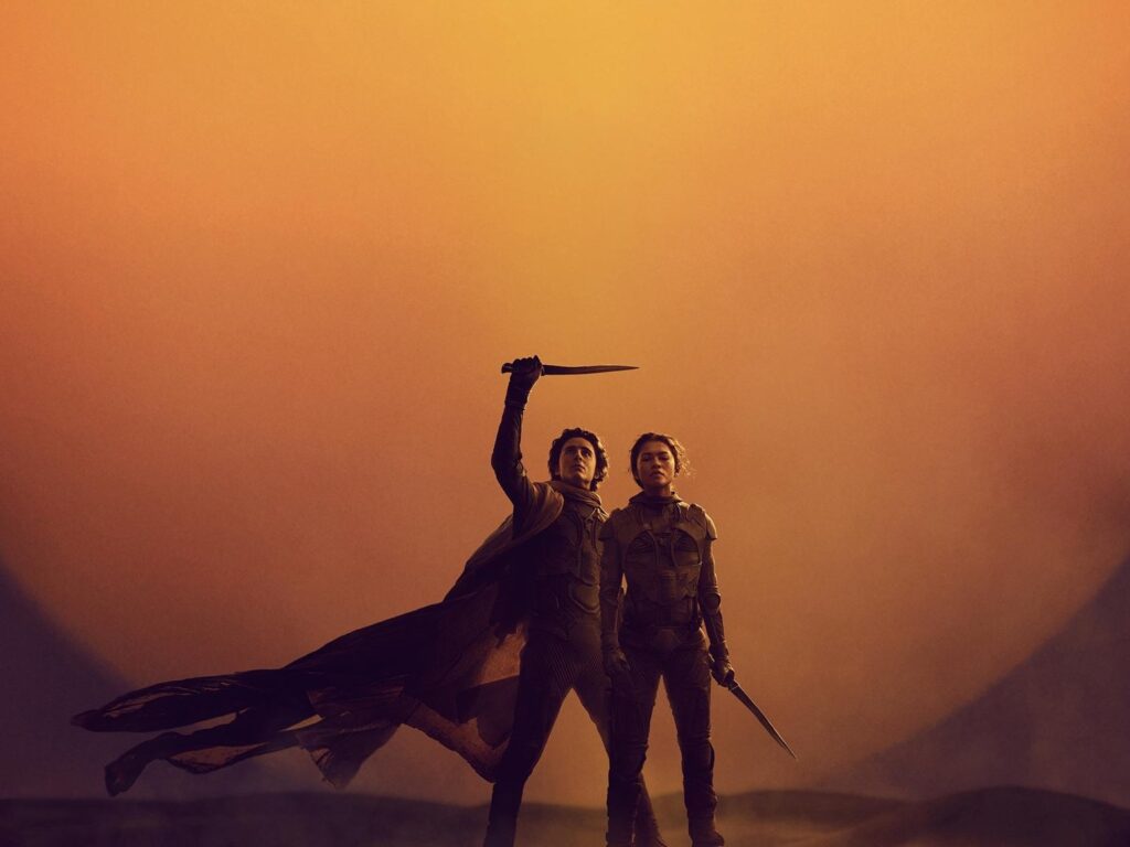 Duna Parte 2 - Timothée Chalamet e Zendaya - Cartaz