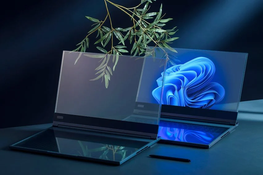 Lenovo revela conceito inovador com o 'ThinkBook' com tela transparente Thinkbook